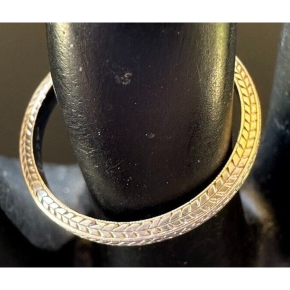 Circa 1930s CARTIER Platinum Wedding Ring Band Etched Engraved Art Deco Sz 5.25 - Picture 5 of 14